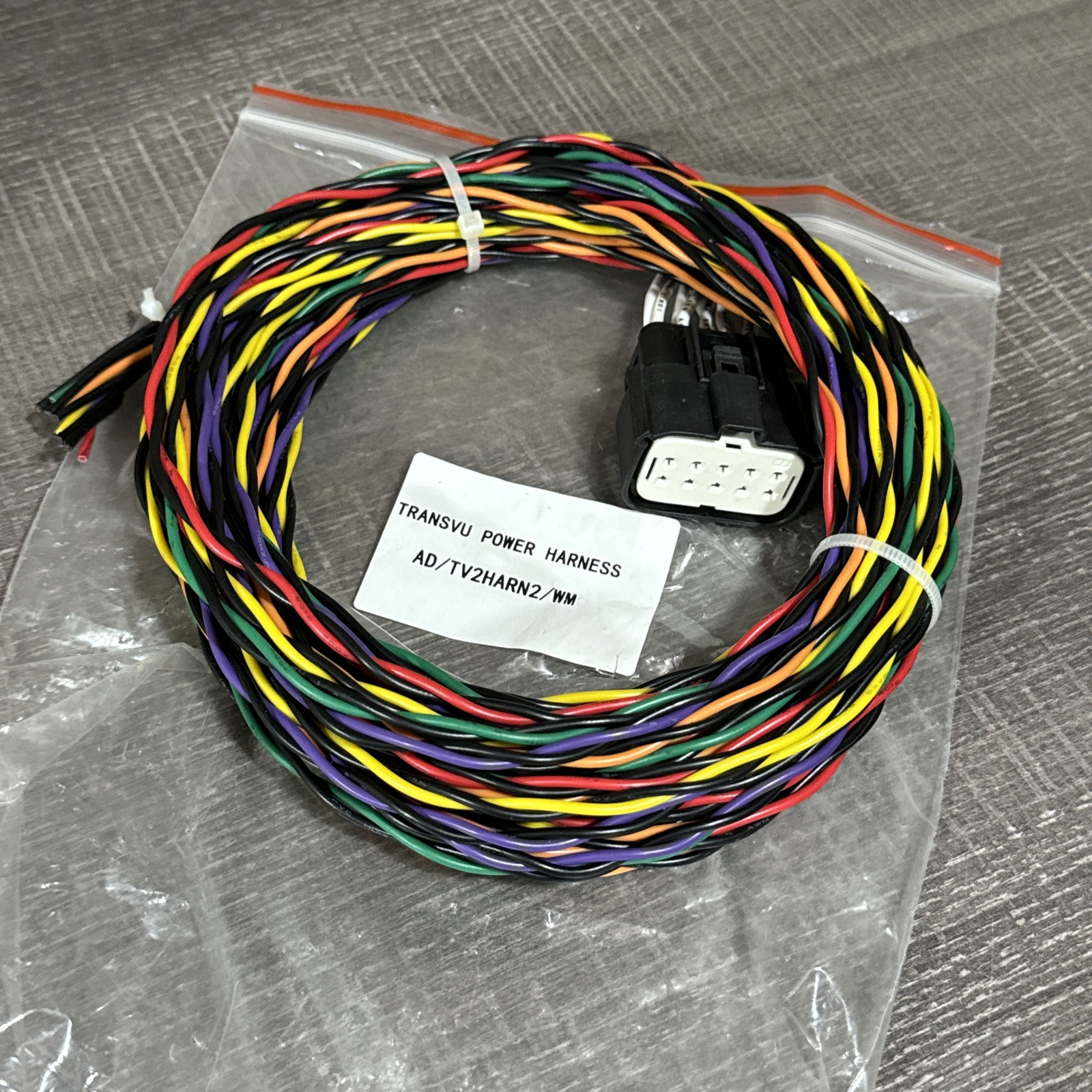 Main Power Harness for Transvu DVR AD Mobile TV2 16ch 2cdy 200pcif AD/TVHARN2/WM