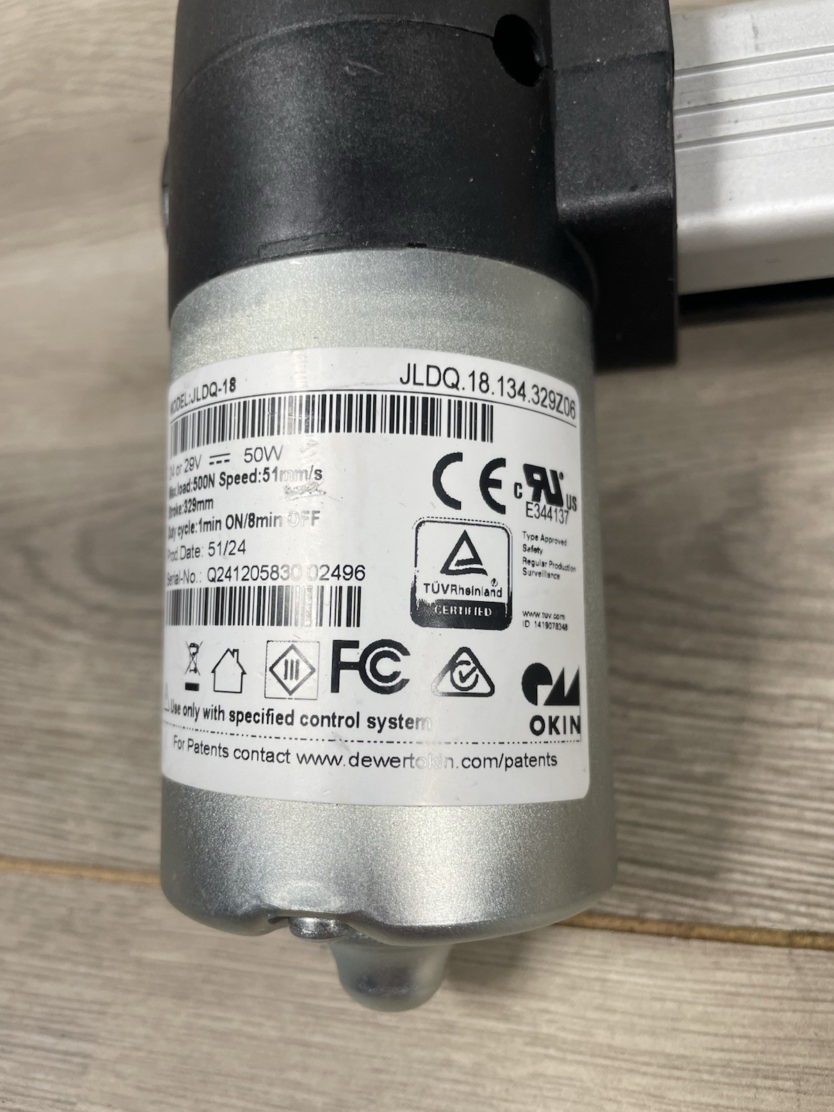 Lift Chair Linear Actuator Power Recliner Motor Model JLDQ-18 JLDQ.18.134.333S03