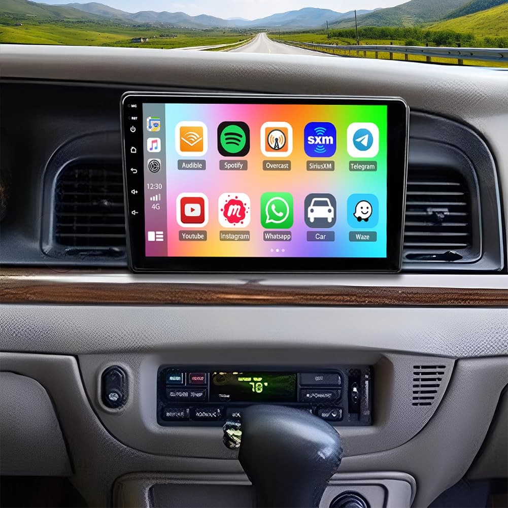 10.1" Double Din Android 14 Car Stereo for Ford Crown Victoria 2003-2008