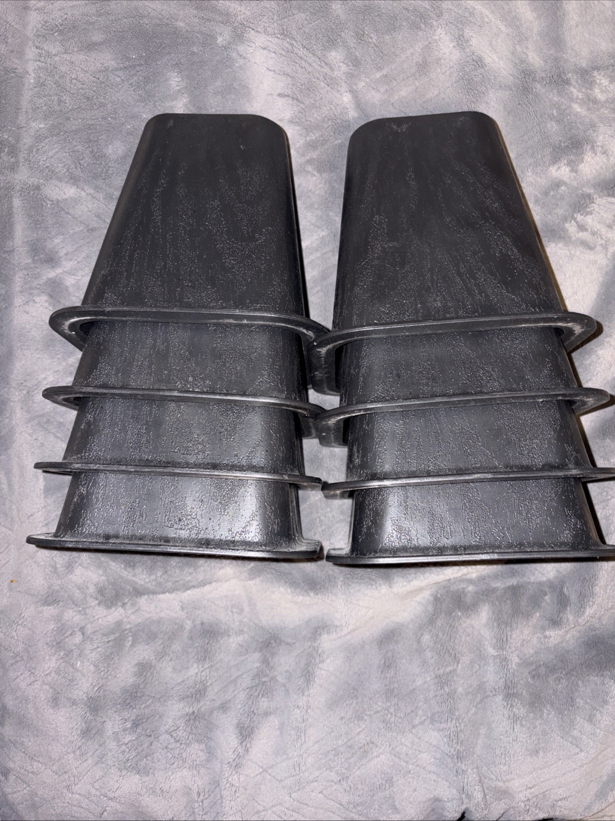 Tall Bed Risers Set of 8 Black Furniture Risers for Under Bed Storage 8 Inch