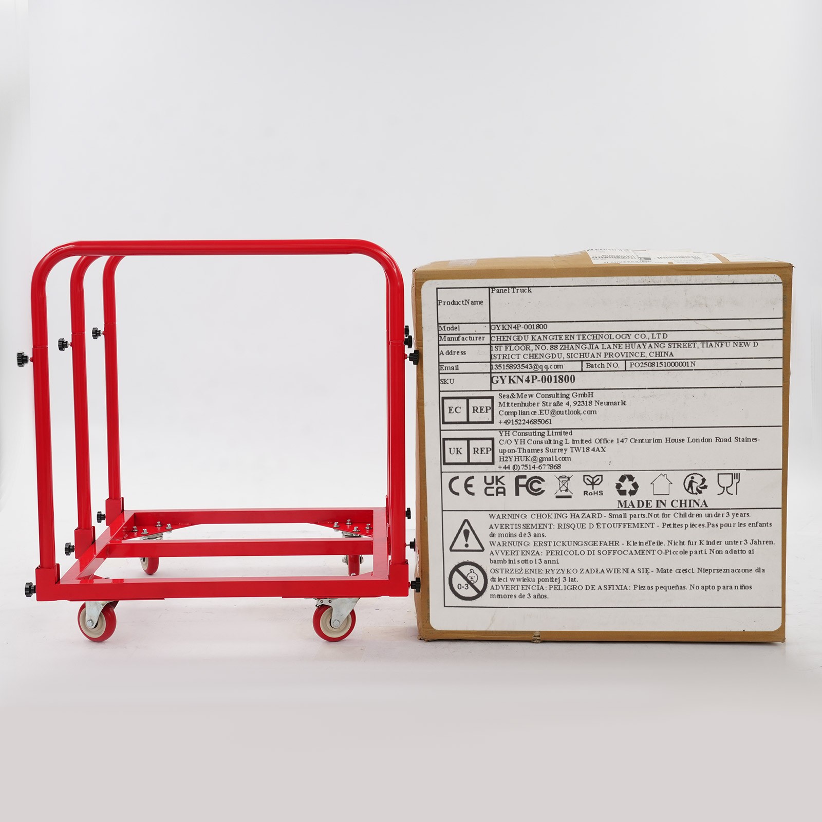 635kg/1400lbs Heavy Duty Panel Cart Q235 Steel Panel Truck Panel Cart 31*28*35in