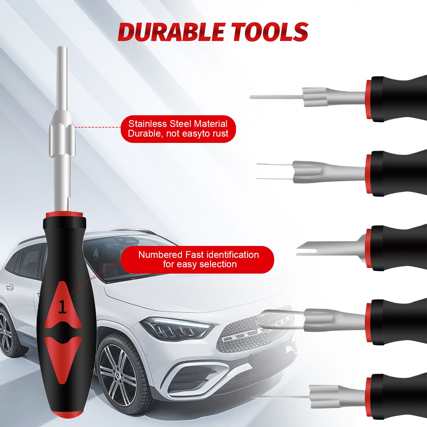 23Pc Universal Terminal Connector Release Kit Extractor Removal Pin Release Tool