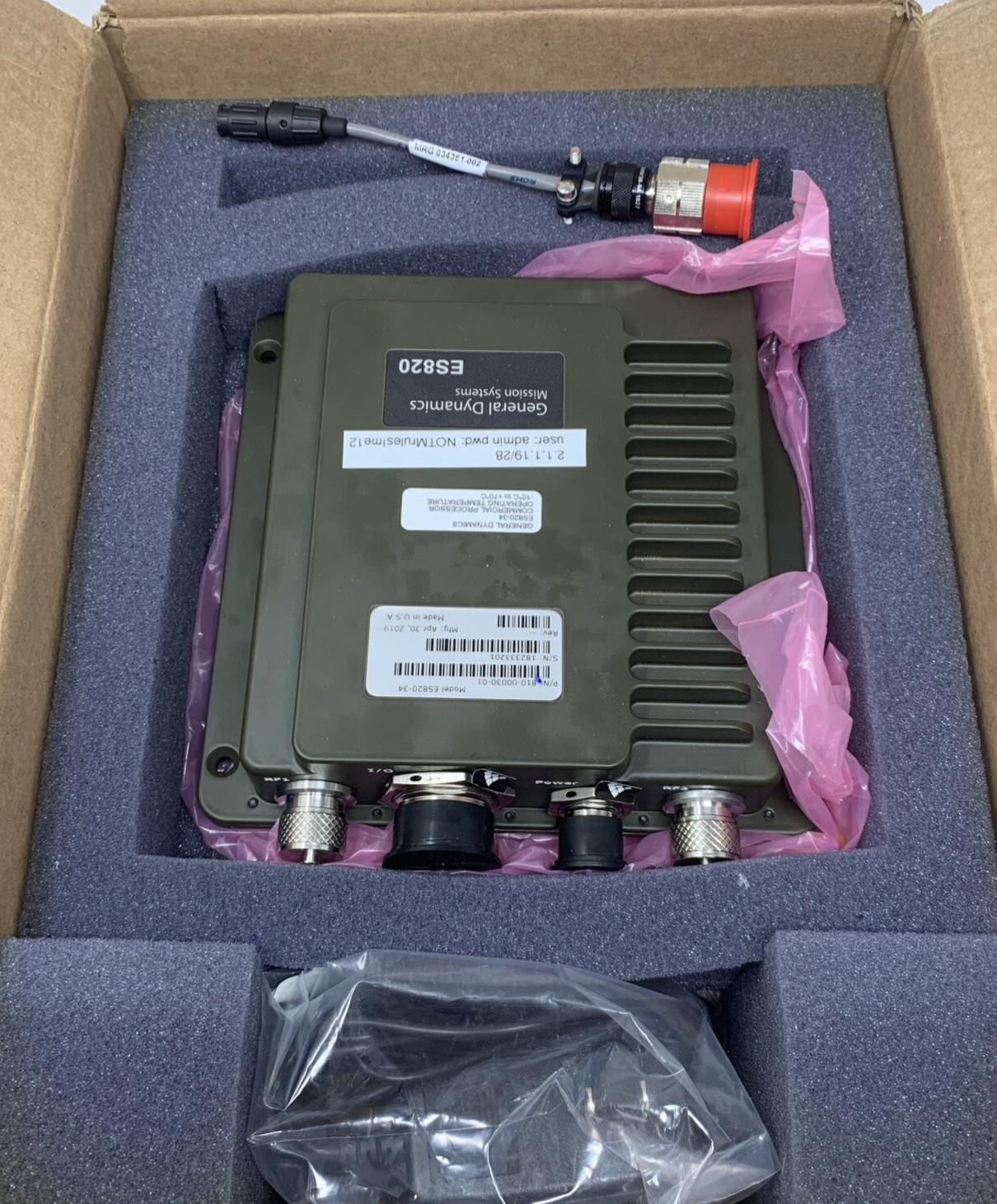General Dynamics Fortress ES820-34 Vehicle Mesh Point *NEW*