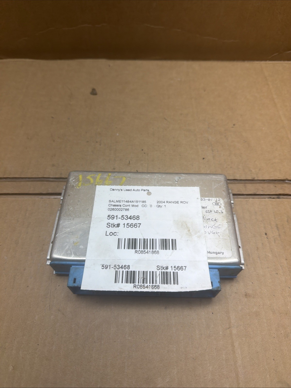 2003-2004 Range Rover TCM Transmission Control Module 0 260 002 786