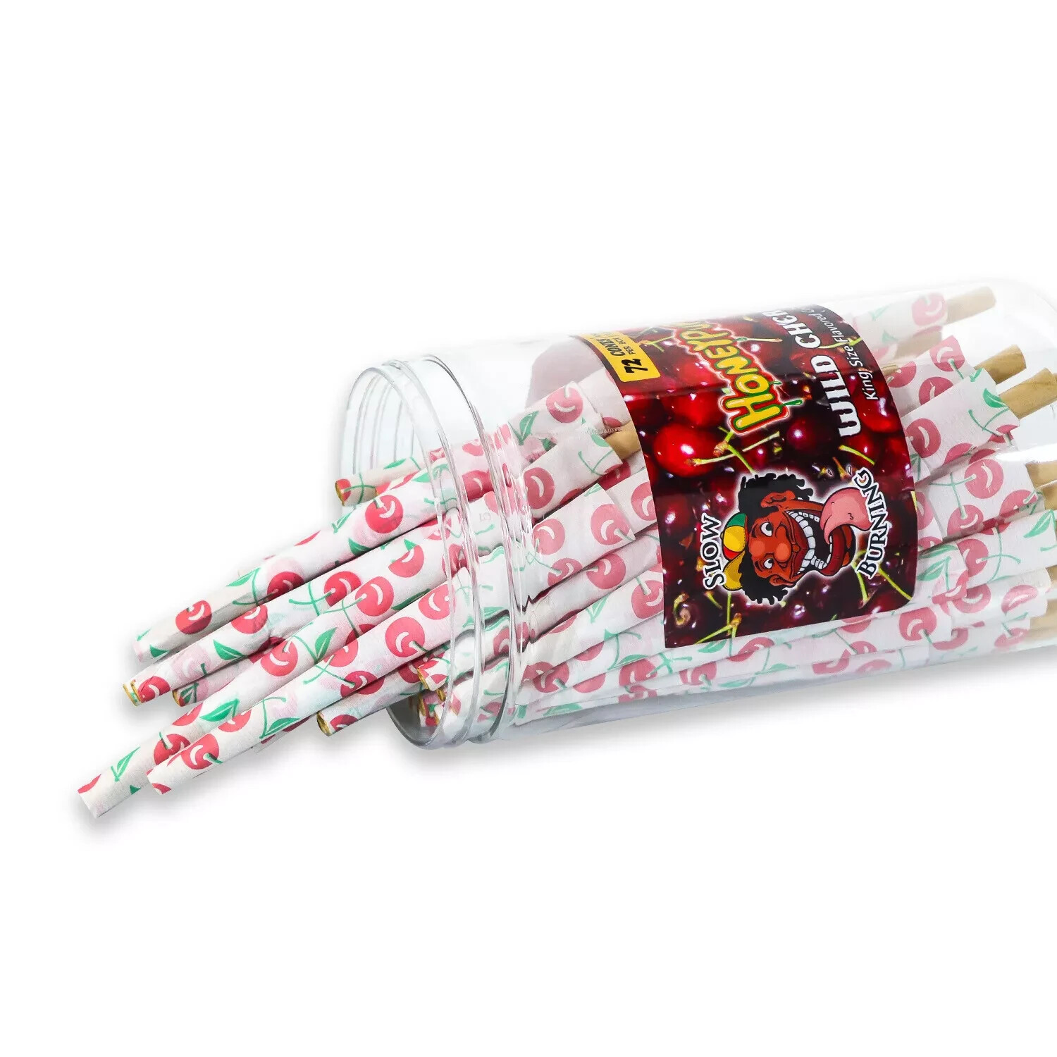 HONEYPUFF Classic King Size(72 Cones)-Cherry Flavored Pre Rolled Cones With Tips