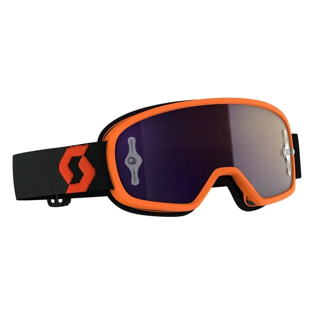 Scott Buzz Pro Goggle Orange with Purple Lens Kid's Eyewear MX Off-road ATV BMX