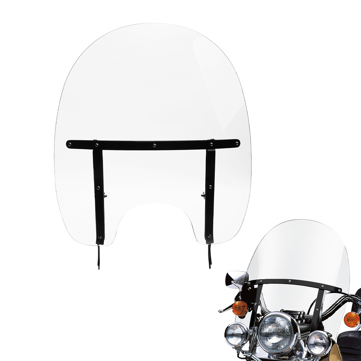 Windscreen Windshield Fit For Harley Softail Heritage Softail Classic 2000-2017