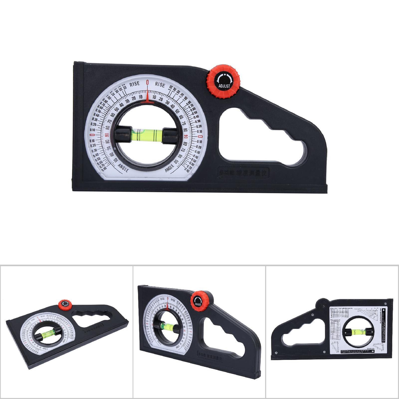 ABS Engineering Slope Level Meter Angle Measuring Scale Tool Without Magnetism