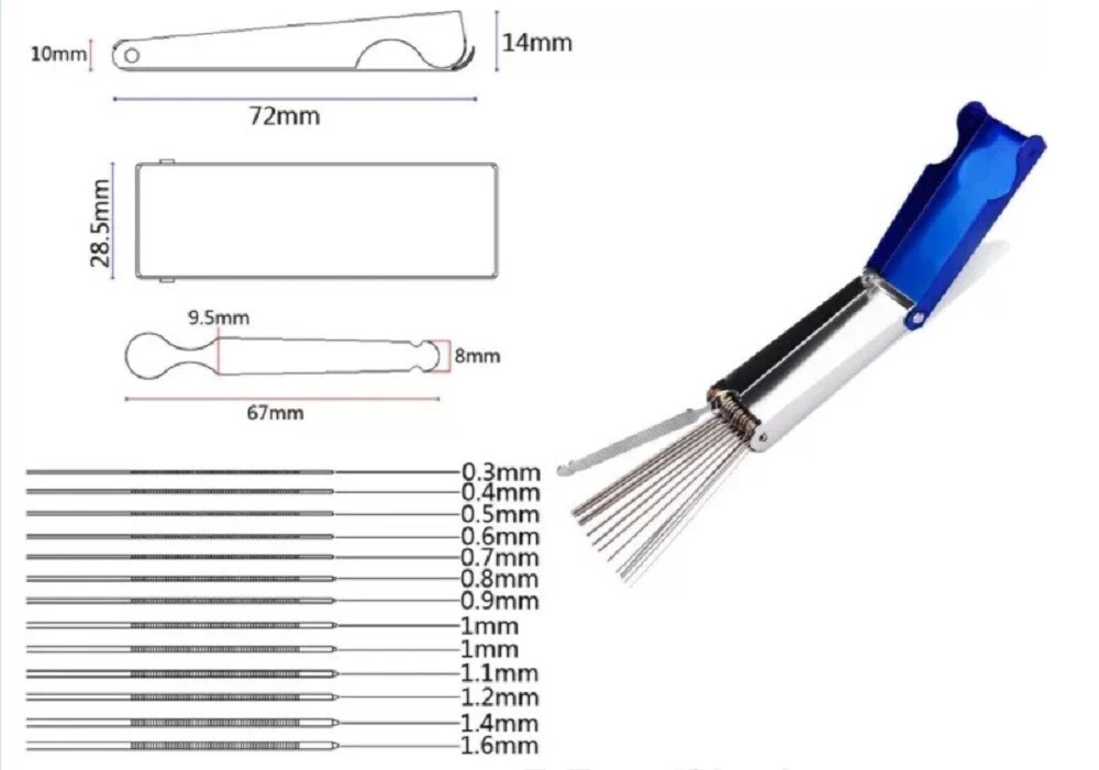 Guitar Nut Slotting File Kit Luthier Nut Saw & File Set DIY String Slot Tool