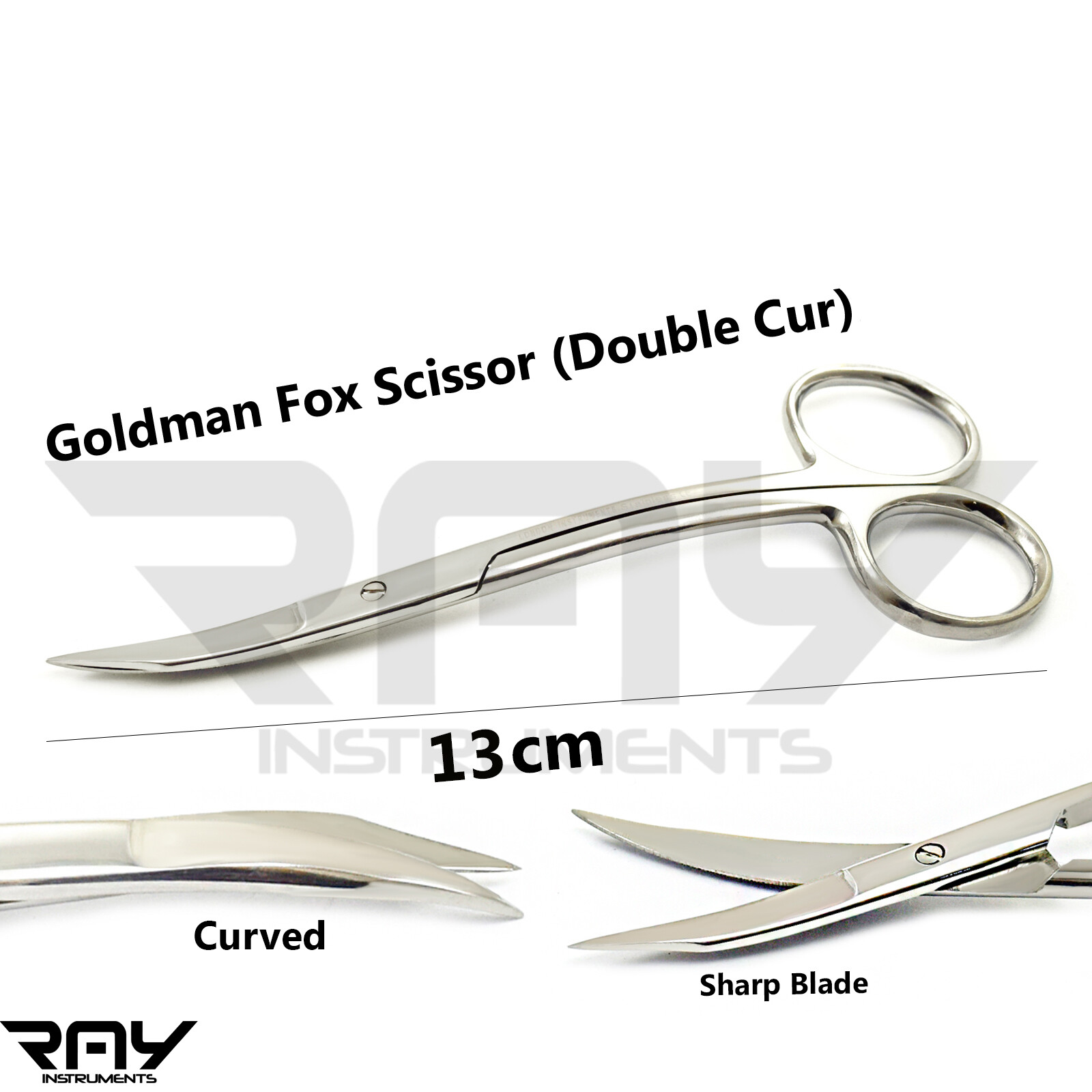 Oral Surgery Tissue Trimming Suture Shear Dental Goldman Fox Scissor Surgical