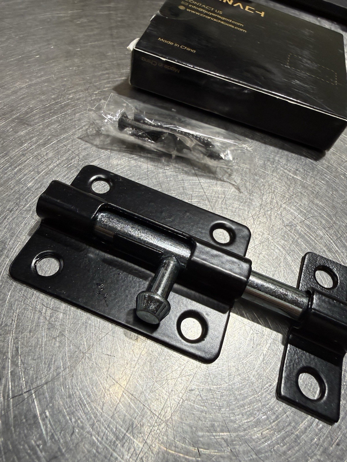 Cranach Gate Door Heavy Duty Slide Bolt Barrel Latch Round Door Bolt