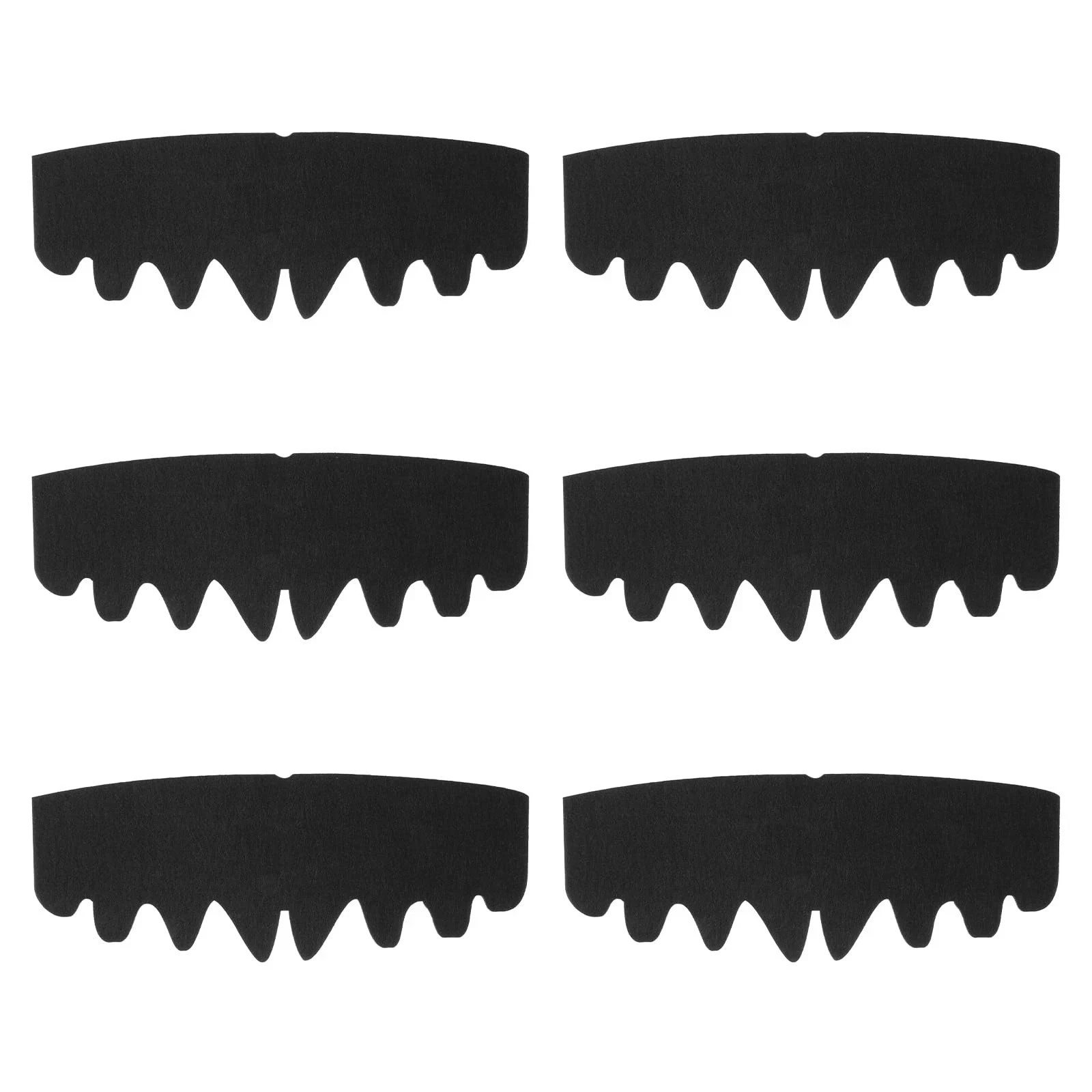6-Piece Hat Shaper Liner Set – Washable Reusable Inserts for Baseball Caps Black