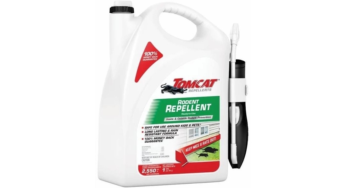 Tomcat Rodent Repellent Ready-to-Use with Comfort Wand - 1 Gallon Light Yellow