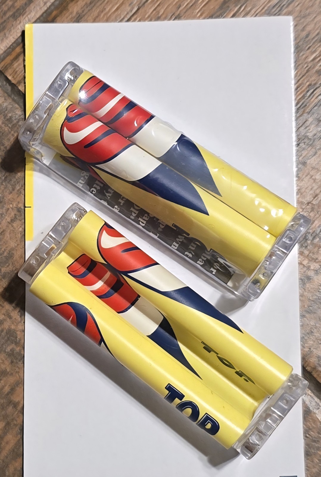Top 70mm Acrylic Handheld Cigarette Rolling Paper Hand Roller Machine Set of 2