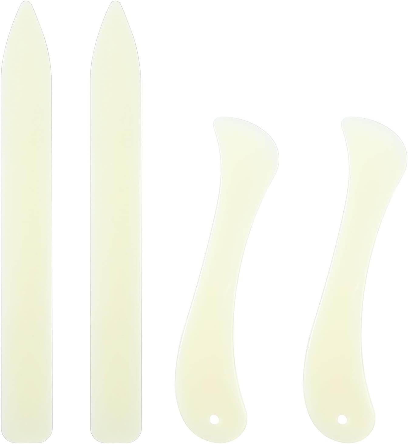 Ymapinc 4 Pcs Bone Folders, Crease Makers Plastic Paper Folding Tool Creaser Boo
