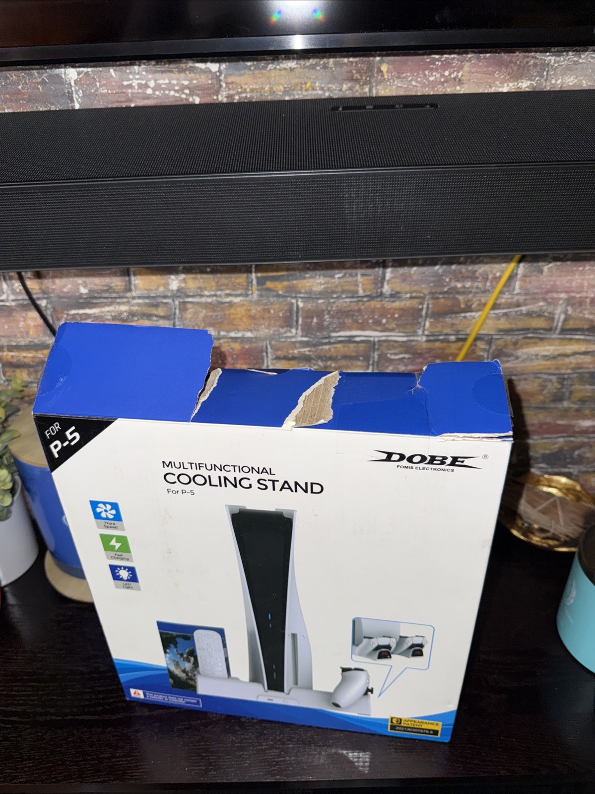 Dobe Multifunctional PS5 Cooling Stand- White -NOT SLIM