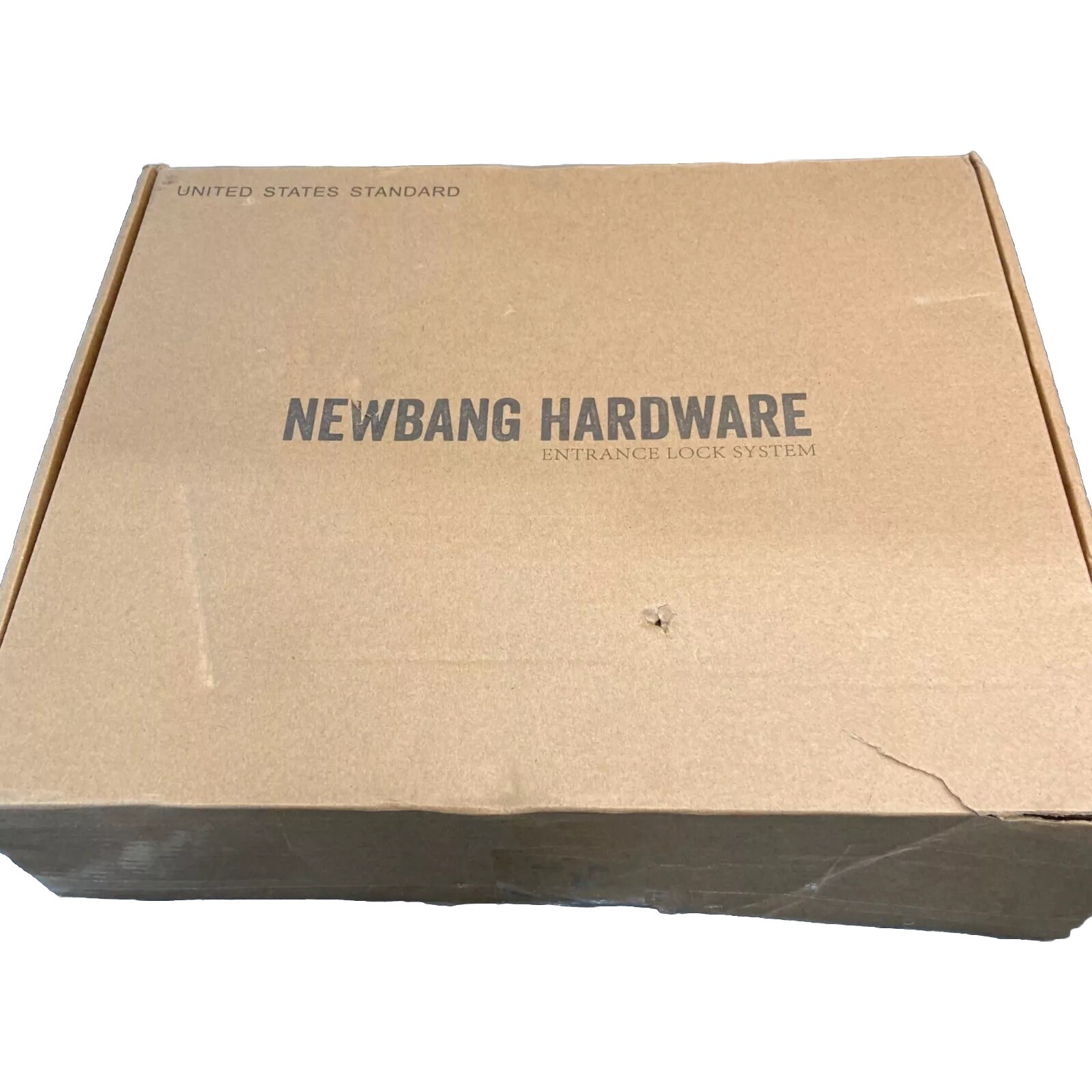 NEWBANG Front Double Door Traditional Keyed Entry Door Handleset Matte Black
