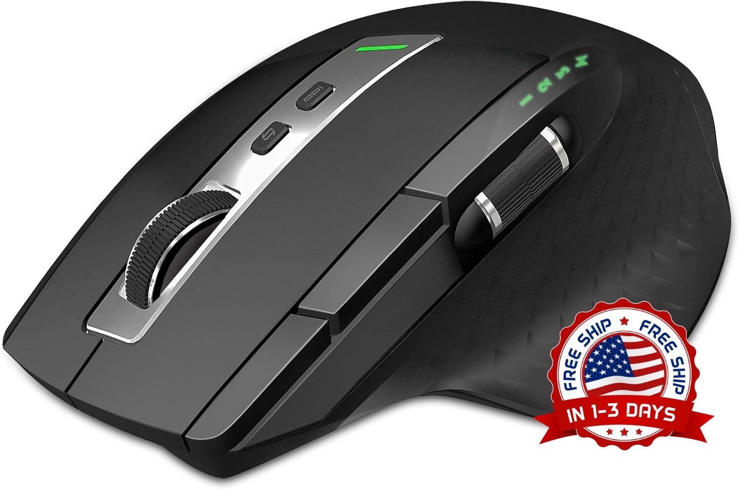 Ratón inalámbrico Bluetooth, 4 DPI ajustables, recargable, multidispositivo NEW