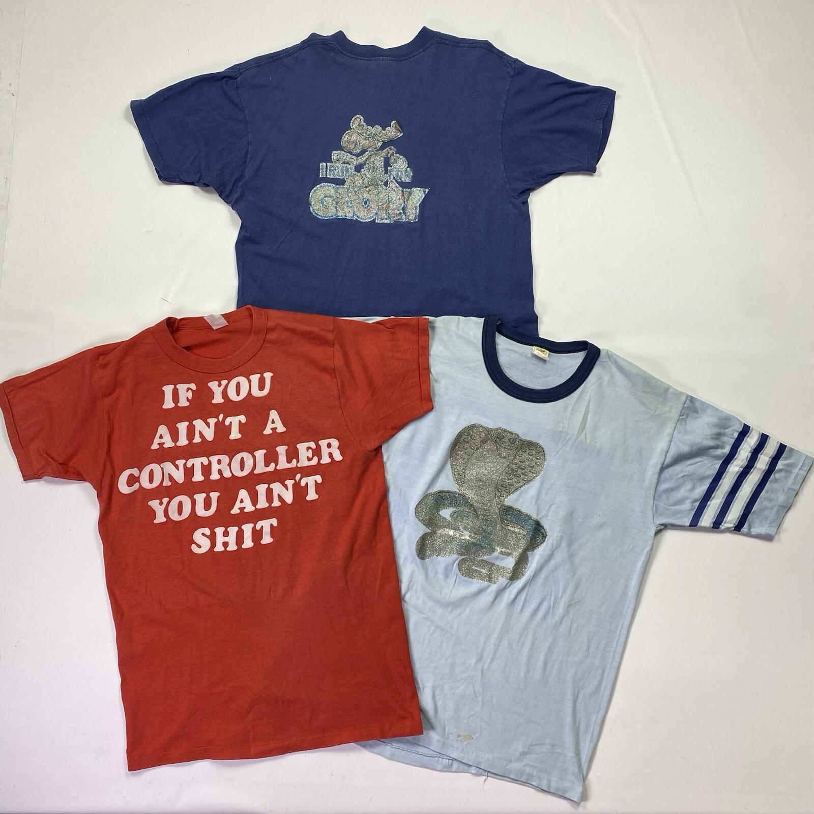 Vtg USAF 70s Air Traffic Control Communications Military Shemya AK T-Shirt Memos