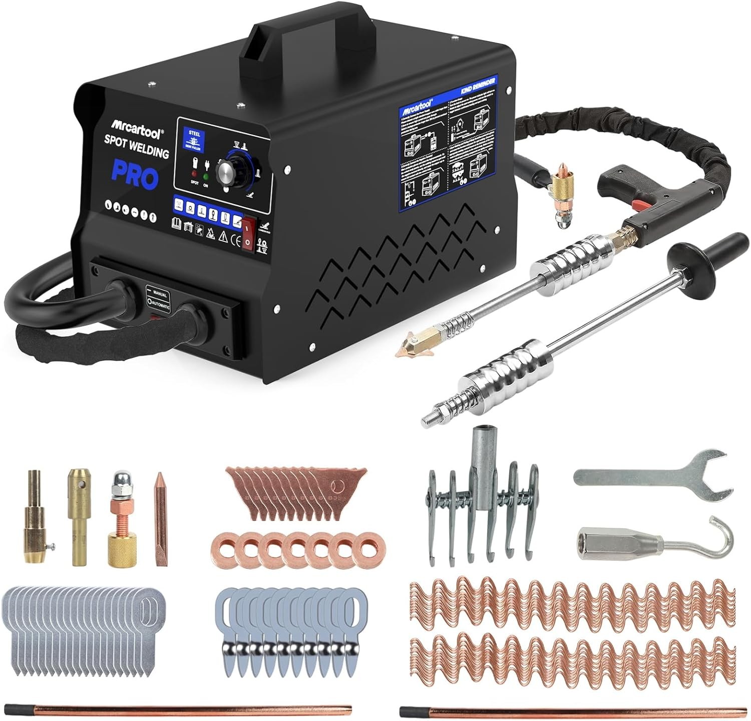 Stud Welder Dent Repair Kit 3500W Spot Welder Dent Puller 6 Welding Modes 110V