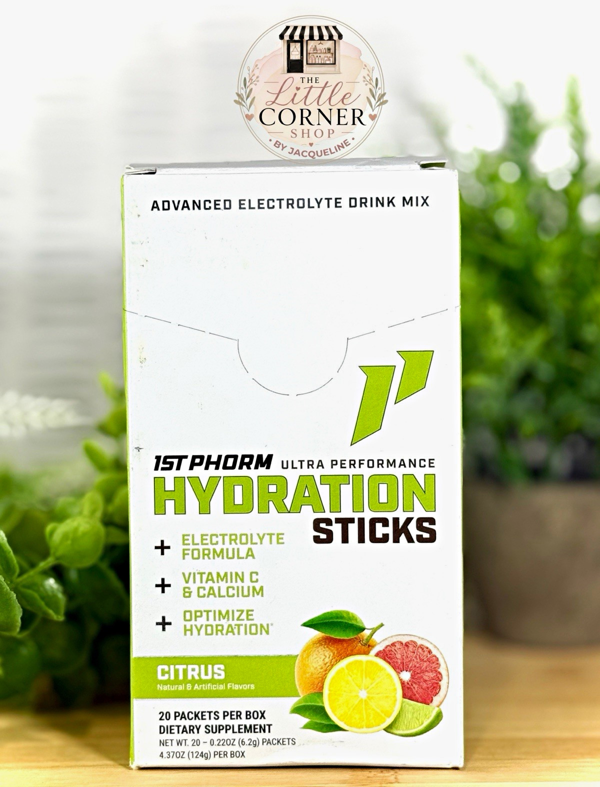 1st Phorm Hydration Sticks Electrolyte Powder Citrus 20 Packets Gluten-Free