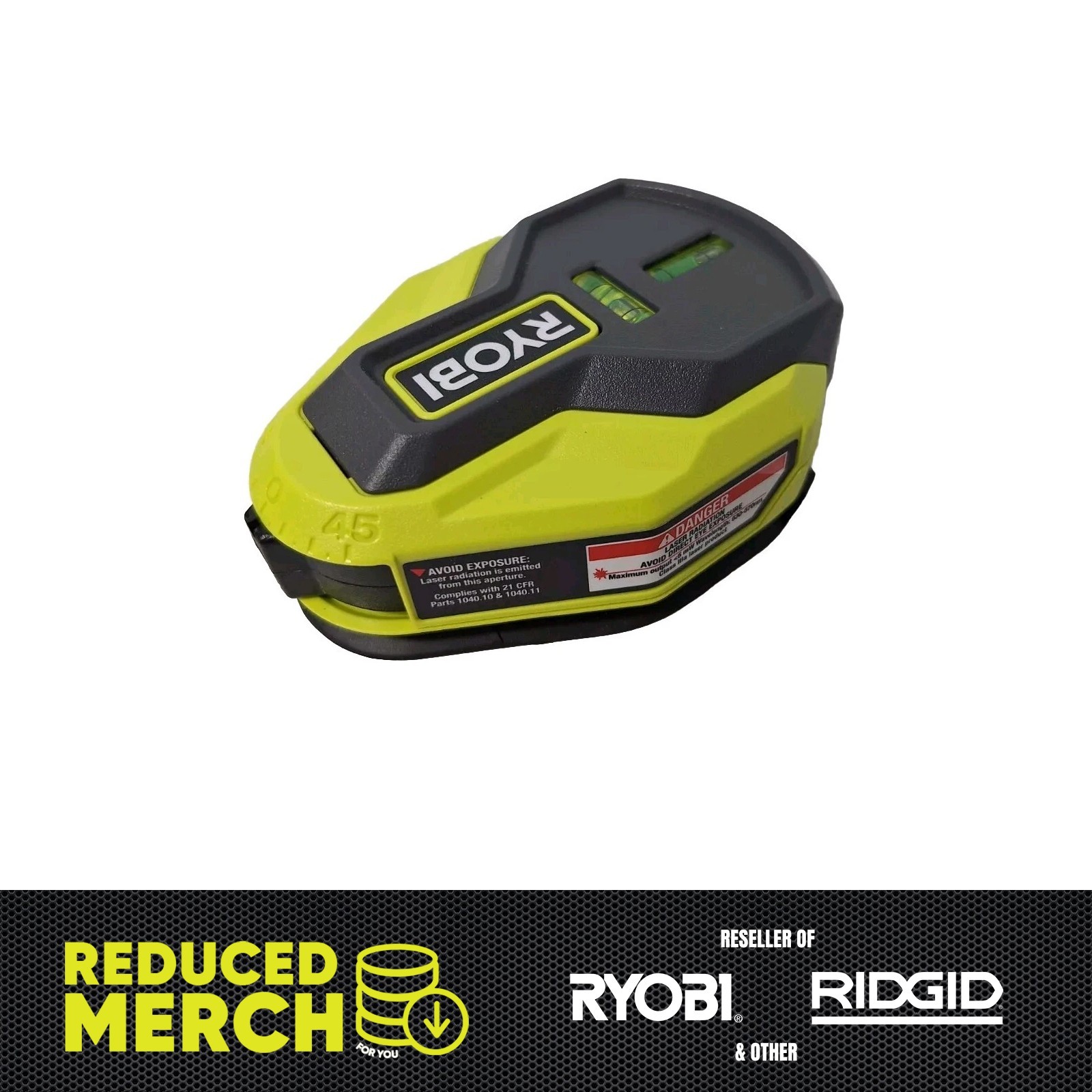 Ryobi AirGrip Technologies - AirGrip Laser Level 20' Model: ELL 1004 C4