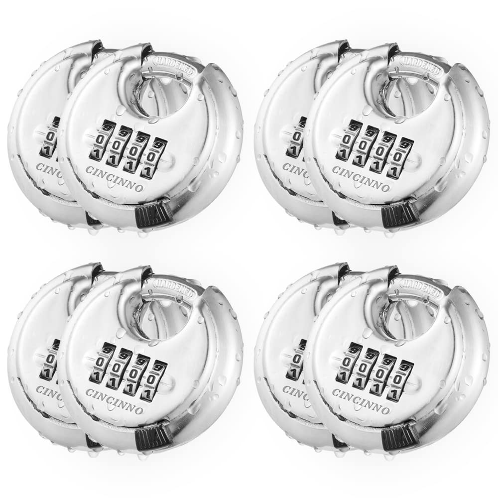 Cincinno 4 Digit Combination Lock Combination Disc Padlock Hardened Steel