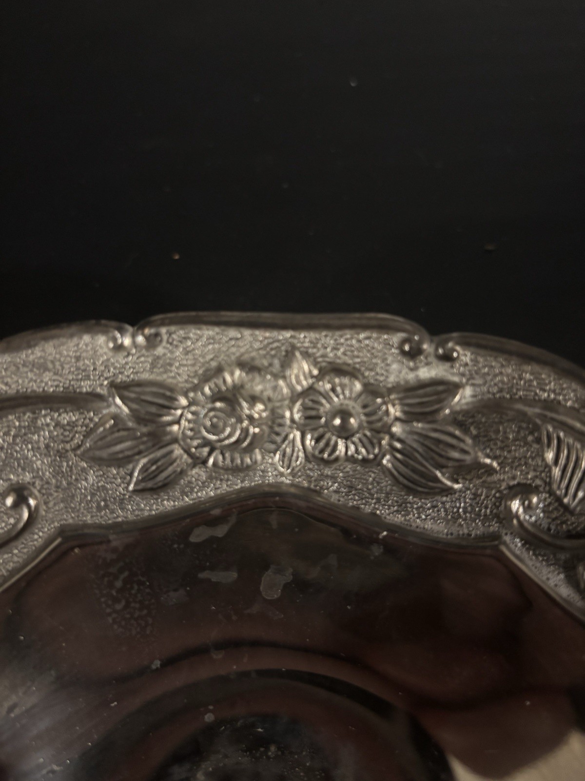 Vintage Godinger Silver Plated Candy Dish, Fruit Nut Dish, Footed Handled