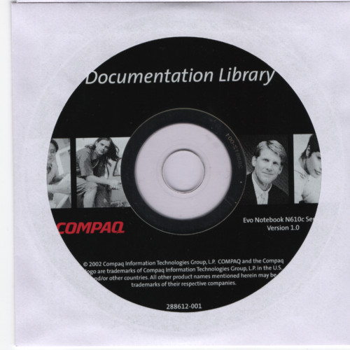 Compaq Evo Notebook N610c Series Documentation Library CD-ROM (2002)