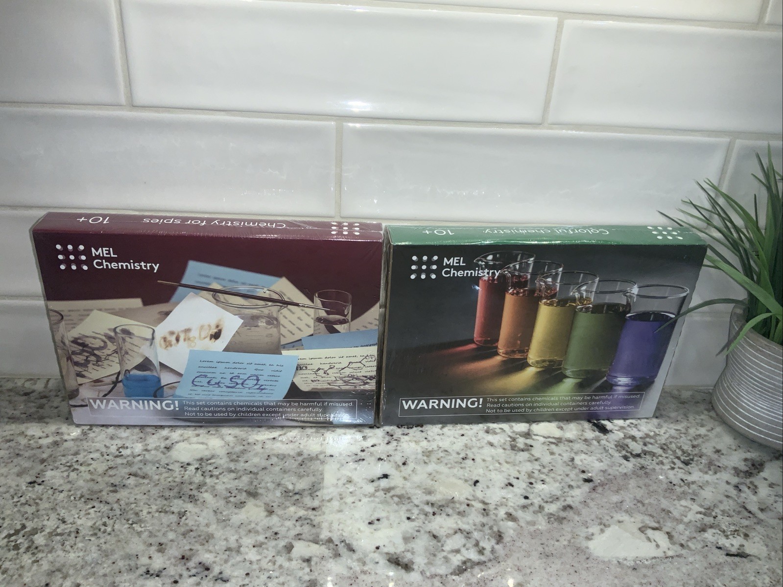 MEL Science Chemistry Kits Chemistry Of Spies & Colorful Chemistry SEALED