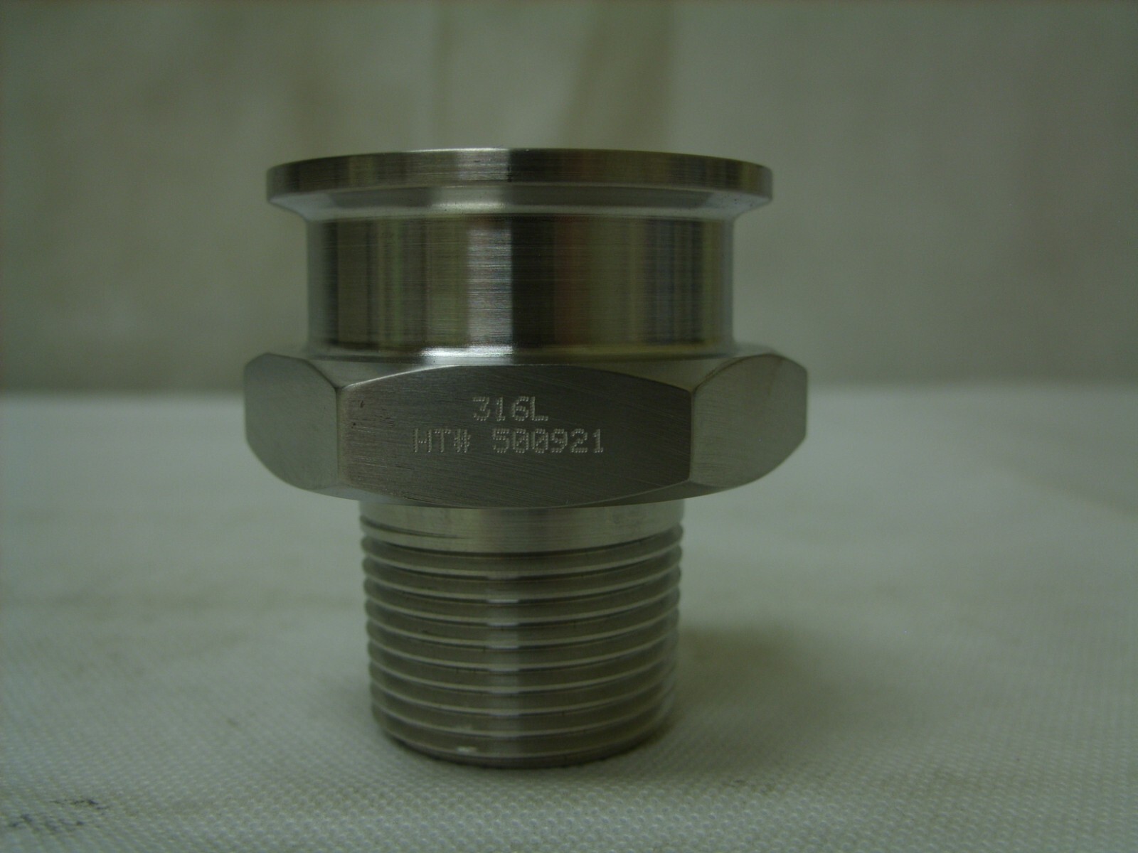 TopLine Stainless Steel 21MP Adapter Clamp End x Male NPT 32R ID/OR - 38821510