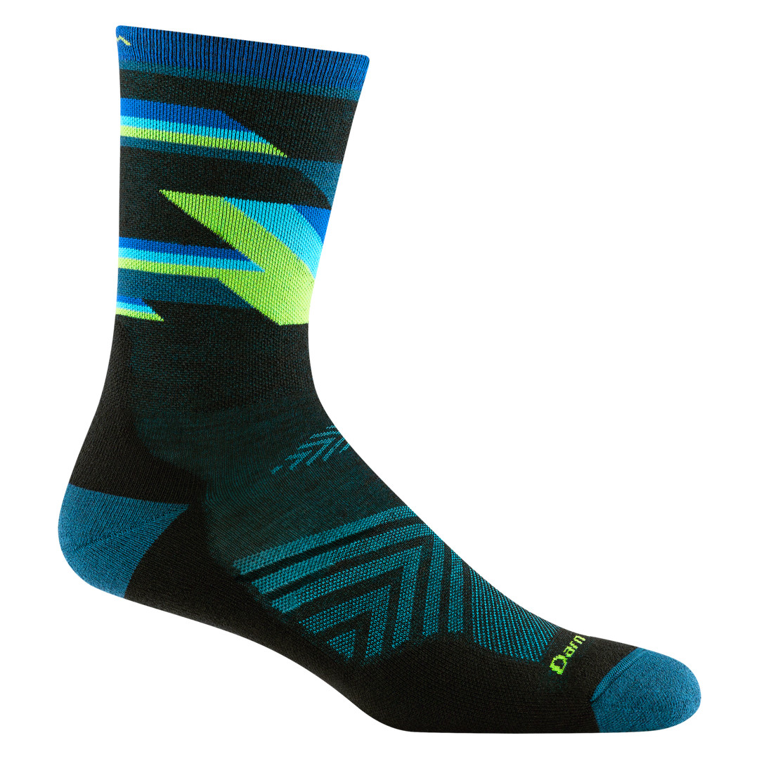 Darn Tough 1056 Black Men's Bolt Micro Crew Ultra-Lightweight Running Sock Run