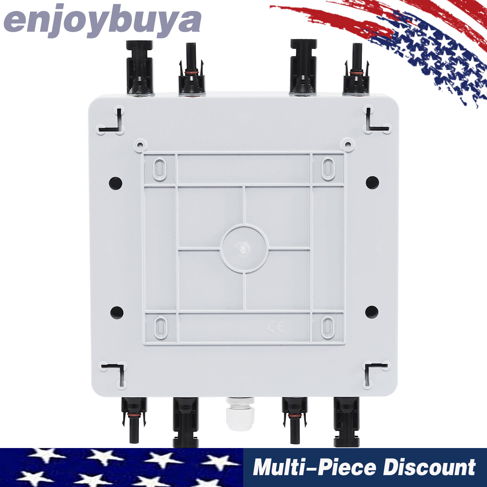 2 Strings Solar Combiner Box FIT Solar Panel Disconnect Switch Circuit Breaker