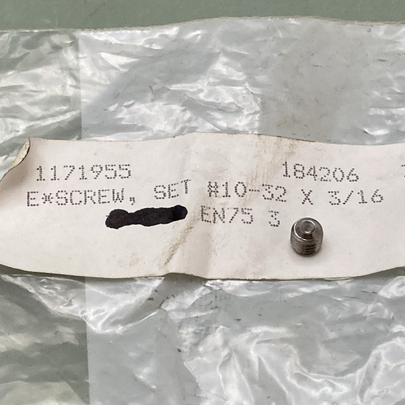 NEW REPLACES STOELTING 1171955 Pointed Set Screw #10-32 x 3/16"
