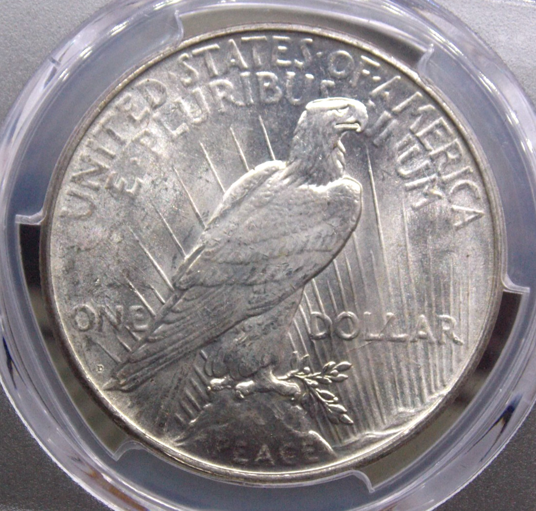 1926 "D" Peace SILVER Dollar $1 PCGS MS63 #361 Unc BU Uncirculated ECC&C, Inc.