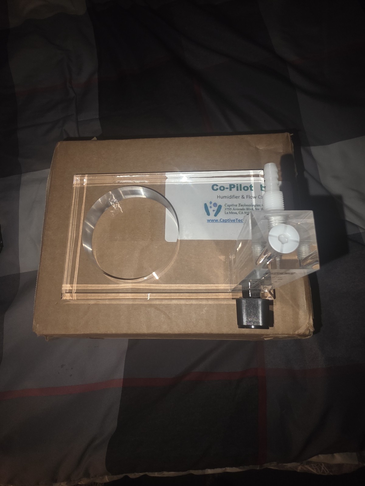 Co-Pilot Remote Humidifier w/Flow Controller W/ Bubbler Bottle And Transfer Line