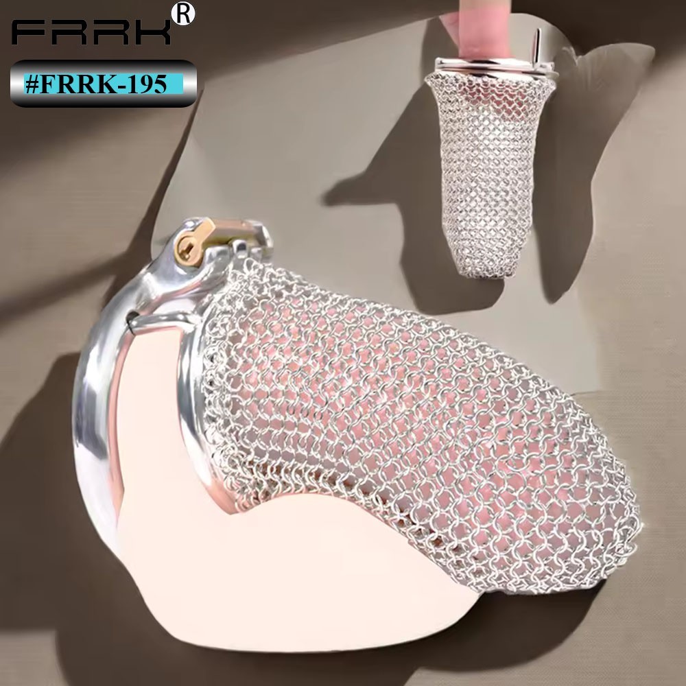 Long Hollow Mesh Chastity Device BDSM Toy For Man Gay Fetish 18+ Ship From USA