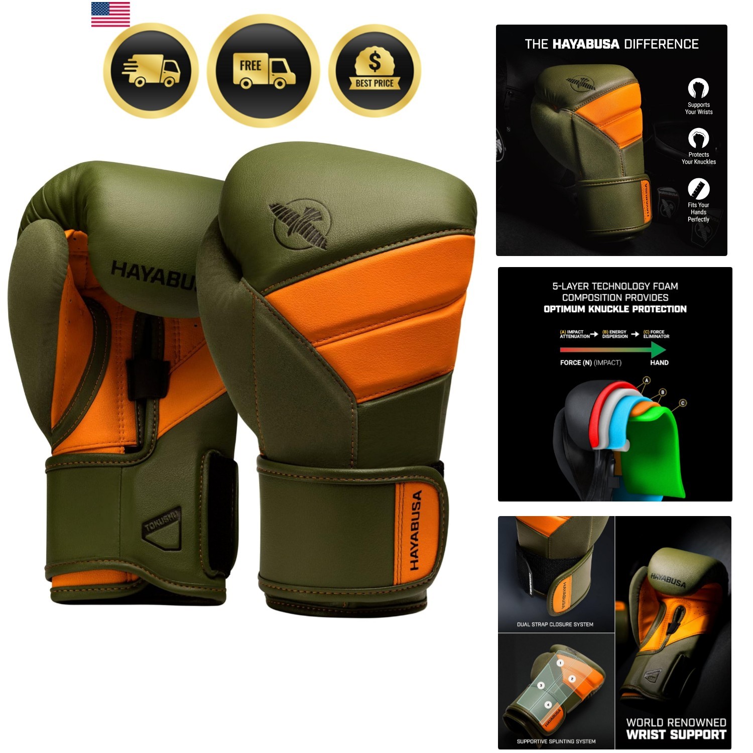 T3 Boxing Gloves for Men and Women Wrist and Knuckle Protection, Dual-X Hook ...