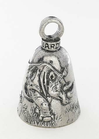 Rhino GUARDIAN BELL w/ 2 Legend Cards Good Luck & Motorcycle