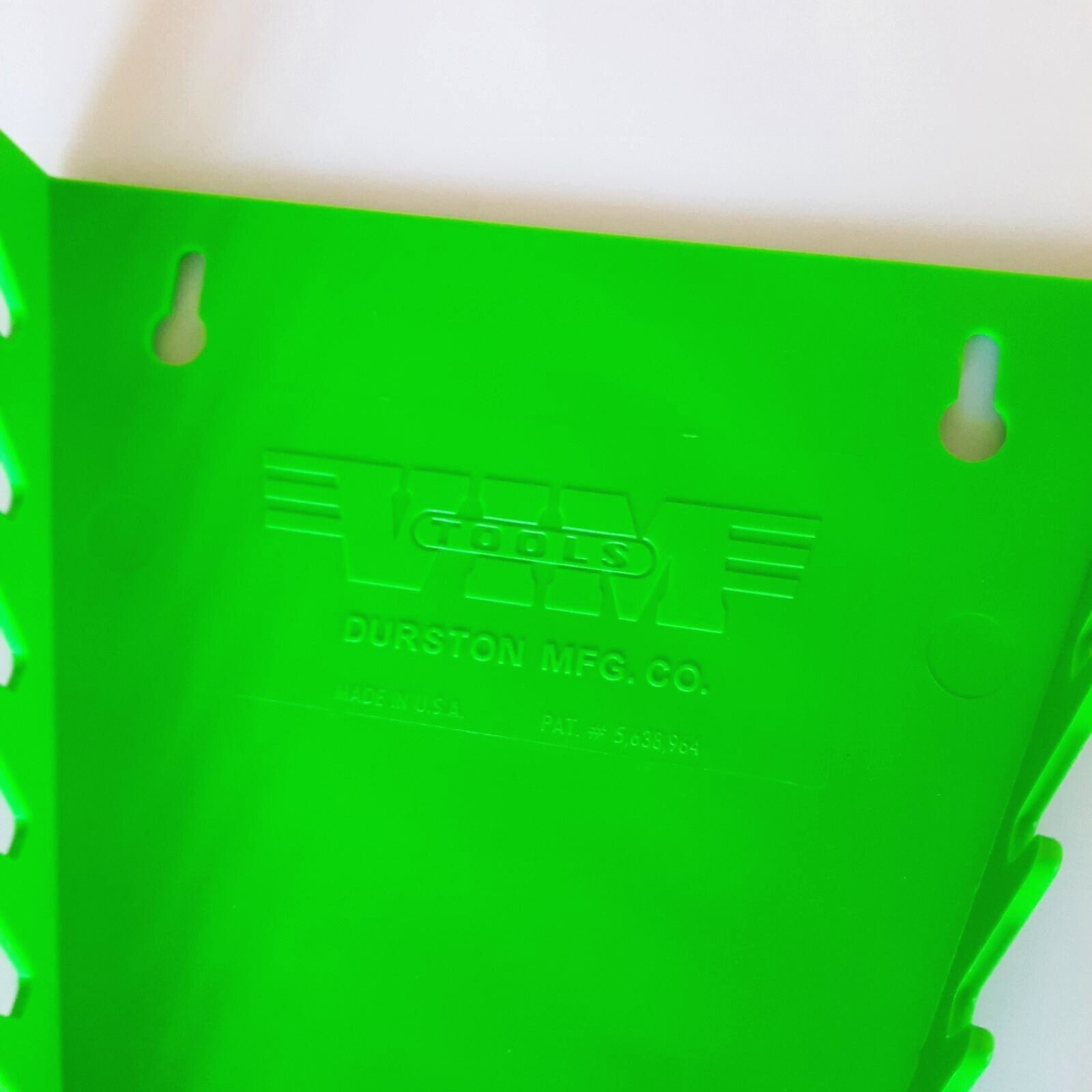 Vim V516 - Neon Green Plastic 16 Wrench Gripper Storage Rack Hang Tool Organizer
