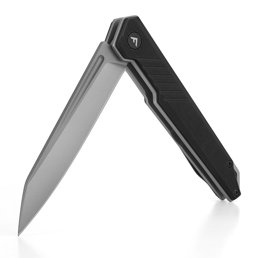 FLISSA Tactical Folding Knife Pocket Knife G10 Handle Pocket Clip D2 Steel Blade