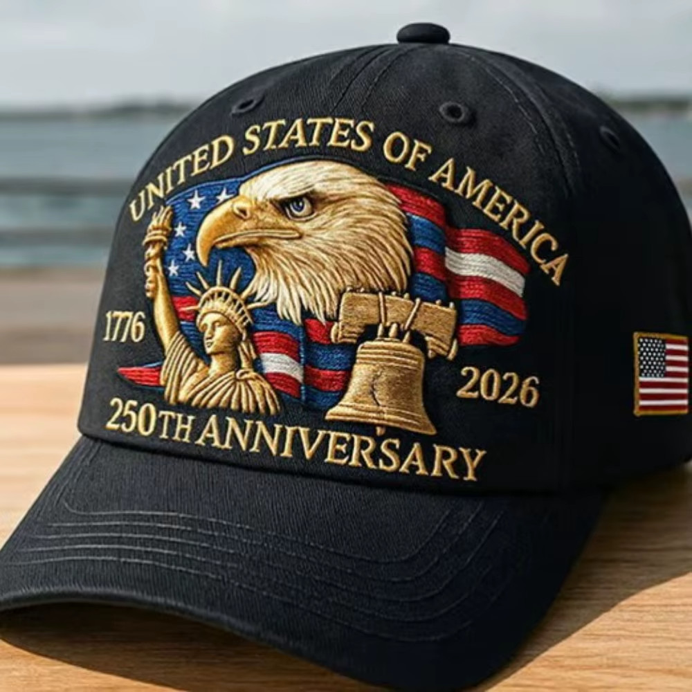 Baseball Cap United States 250th Anniversary Hat**
