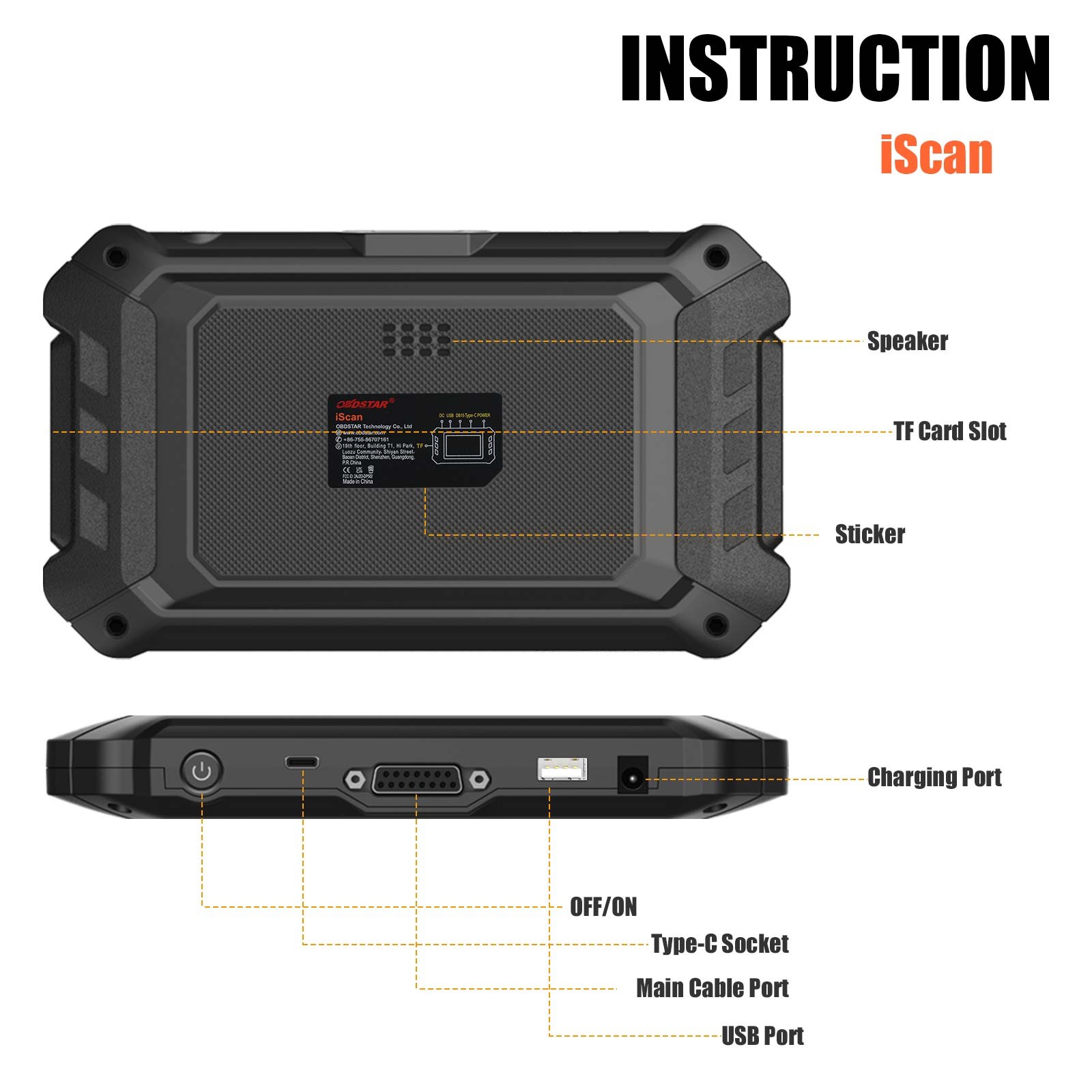 OBDSTAR ISCAN for MV AGUSTA Motorcycle Diagnostic Tool Code Scanner Action Test