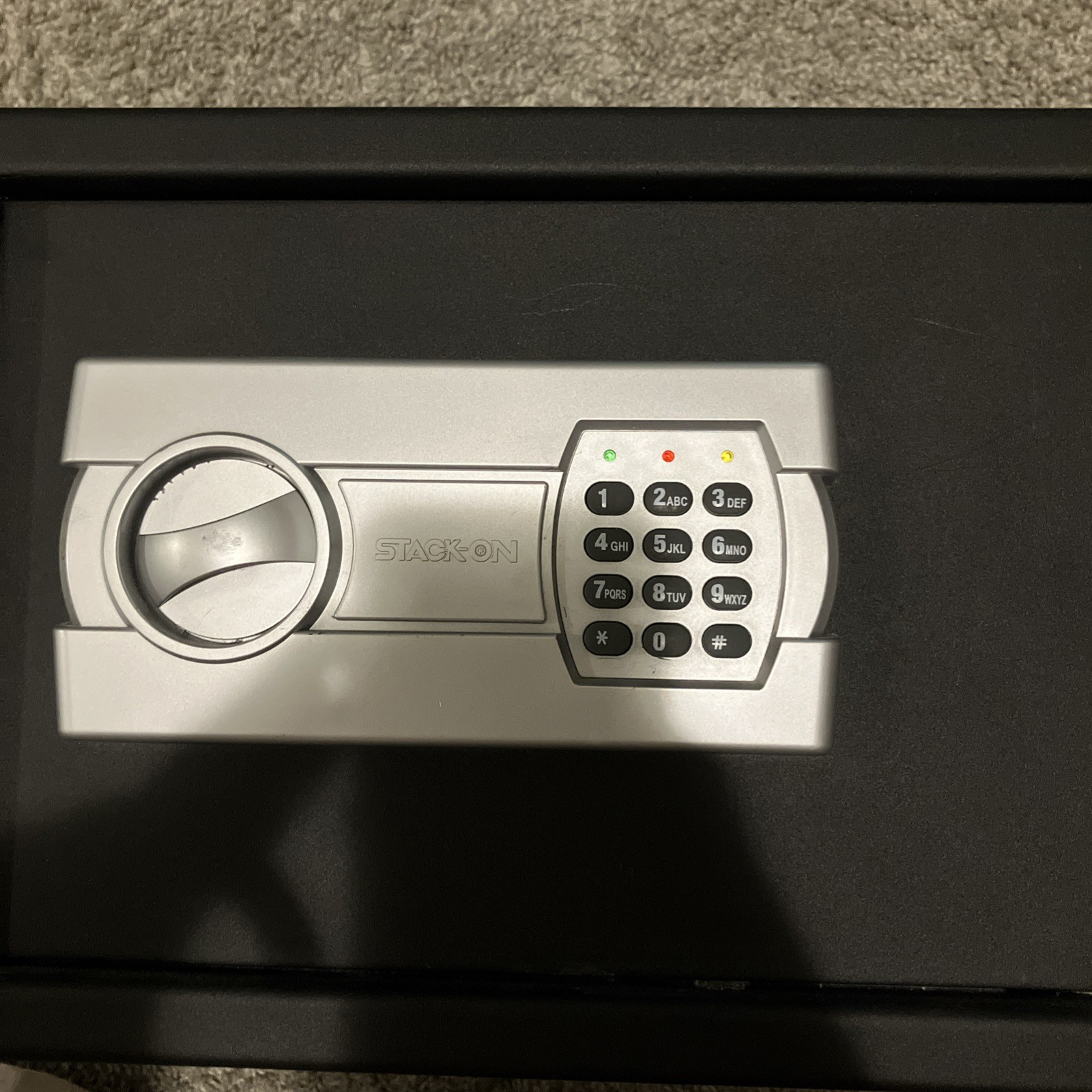 Stack On Mat Black Conpartment Safe Box Security Lock With Code