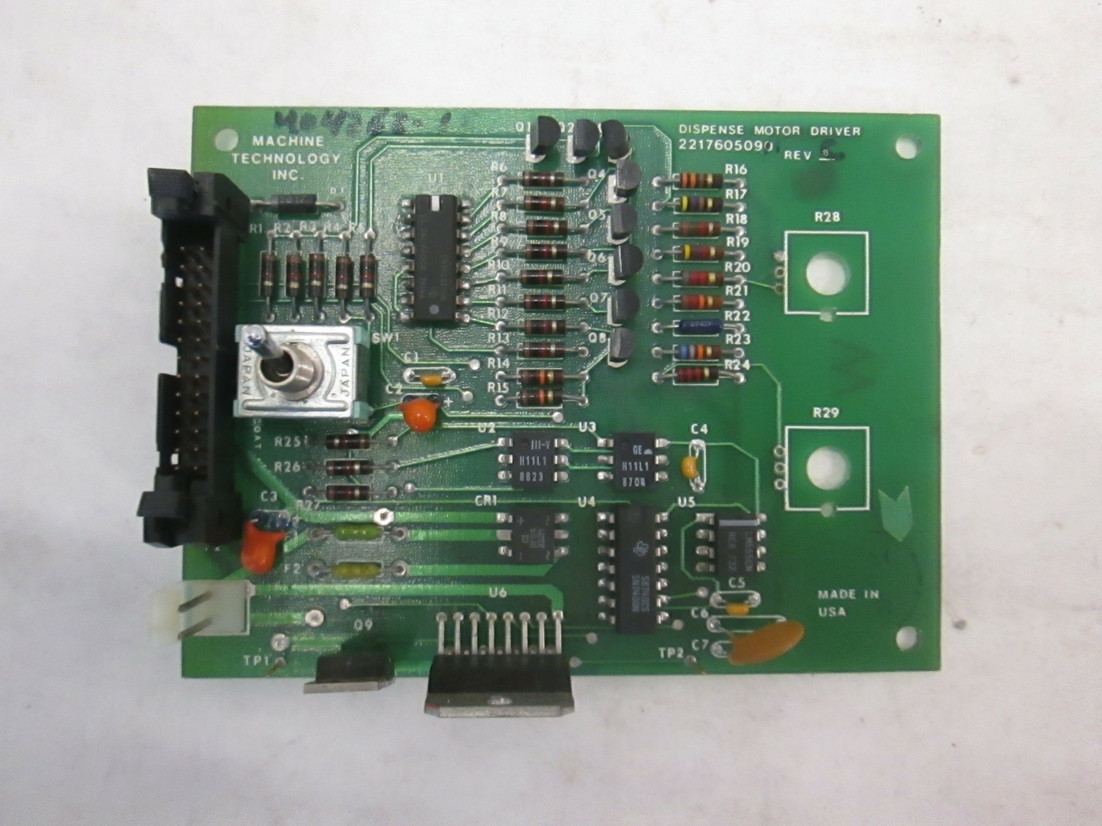 Machine Technology, Dispense Motor Driver, 2217605090 Working When Removed, Used
