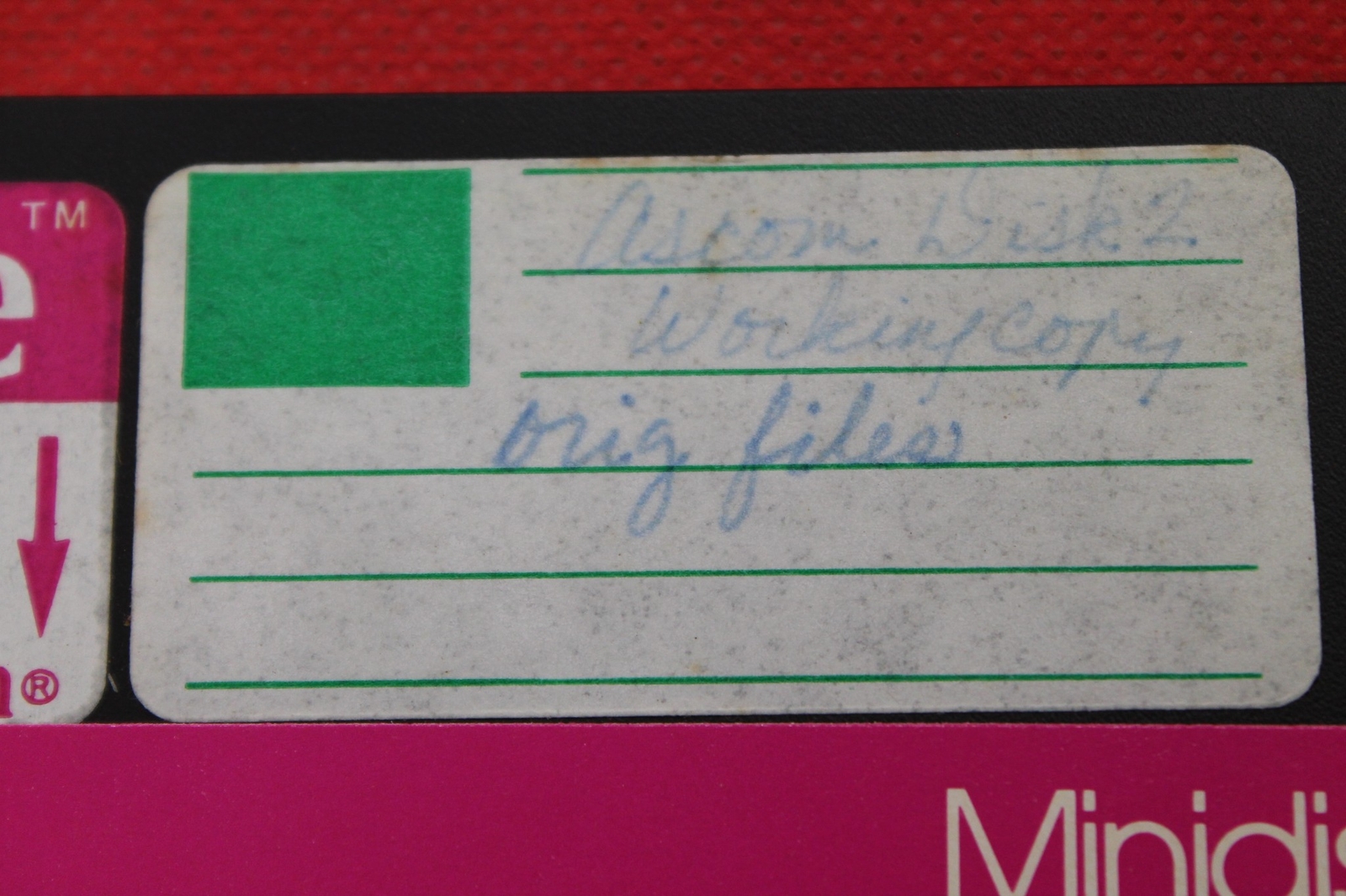 Oscom Working Copy Files Disc 5.25" Floppy Disk Disc Computer Software Mac