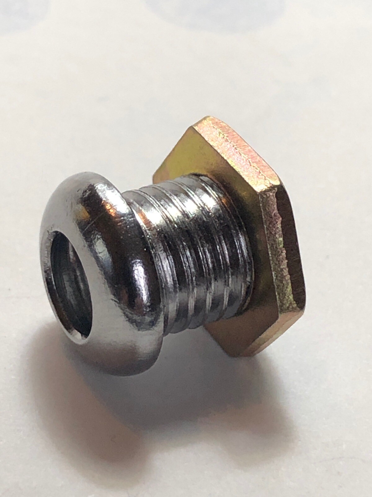 Drum Air Vent Grommet CHROME 7/16”W X 1/2” L Screw vent- NICE!