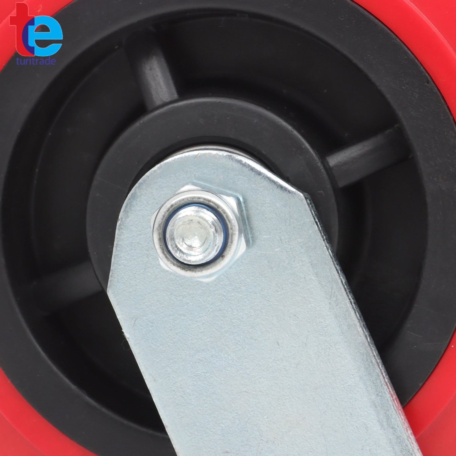 4 Pack Polyurethane 6 Inch Swivel Caster Wheels Heavy Duty 4000Lbs Load Capacity