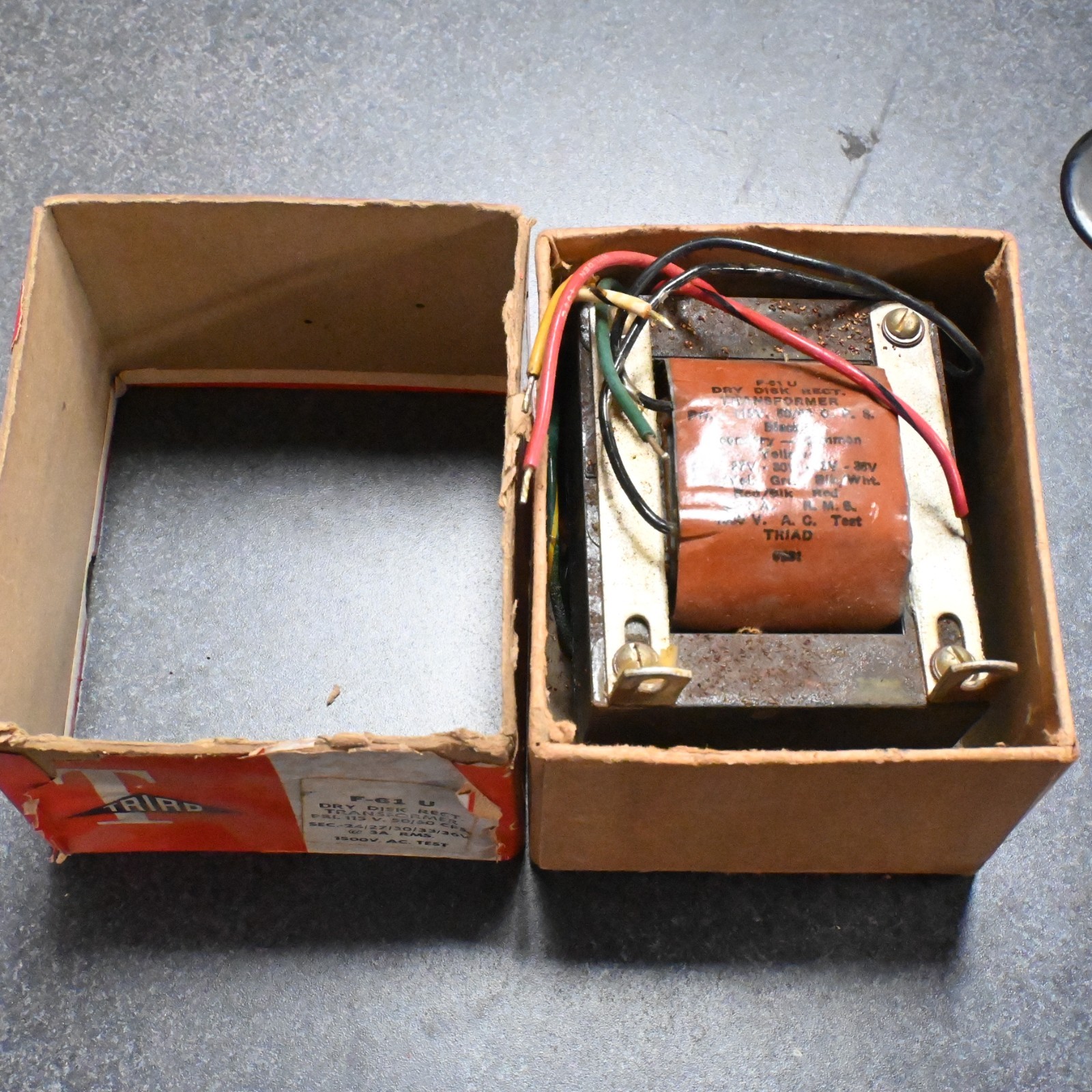 Triad F-61U Dry Disk Rectifing Transformer Uninstalled Condition FREE SHIPPING