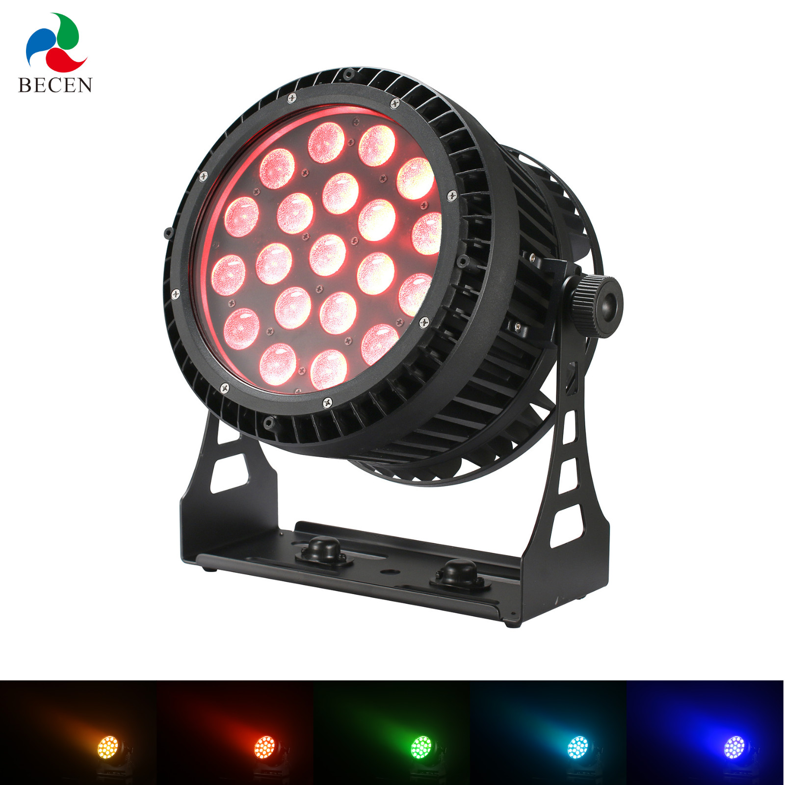 IP65 20x18w 6in1 Led Par Light Zoom 10-55 degree  Outdoor Stage DJ Church Show